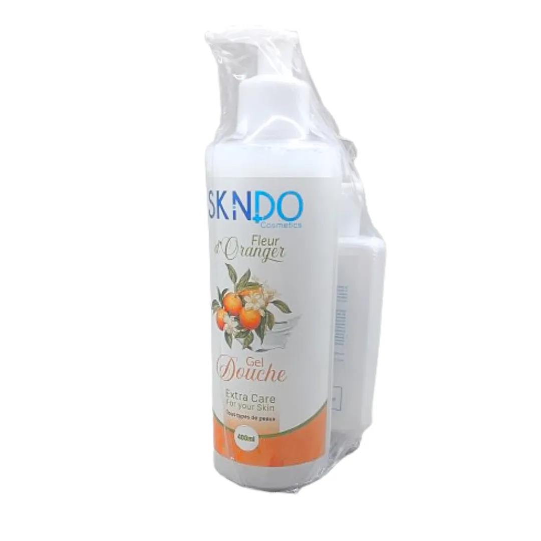 SKINDO Duo Pack Gel Douche Fleur D'orange 400ml+Lait Corporel 125ml