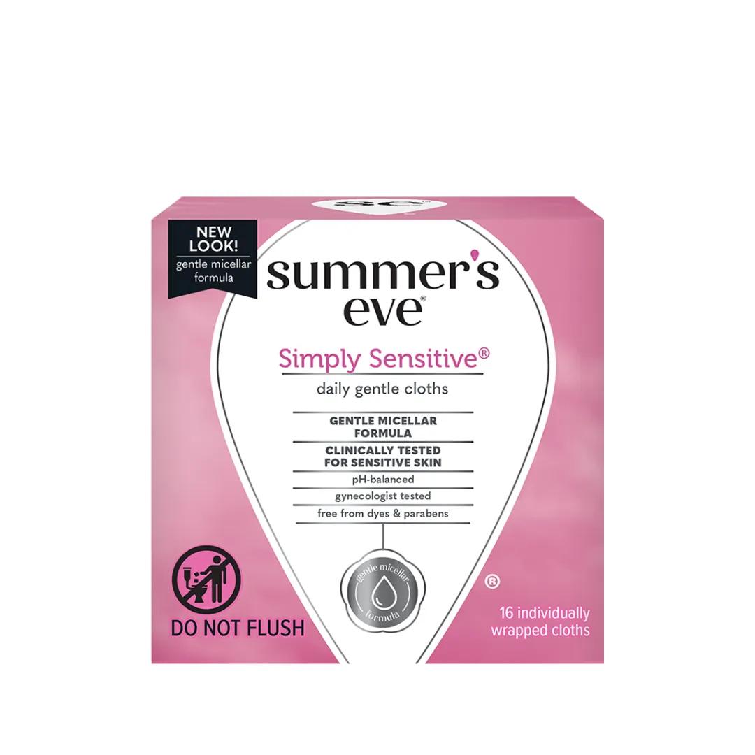 Summer's Eve Simply Sensitive Cleansing 16 Cloths
