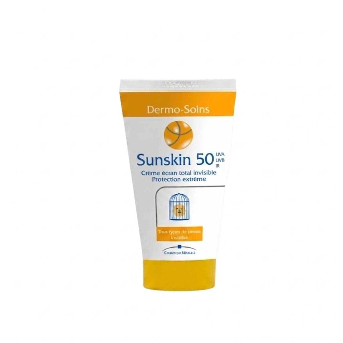 DERMO-SOINS SUNSKIN DERMO SOINS SPF50 CRÈME SOLAIRE