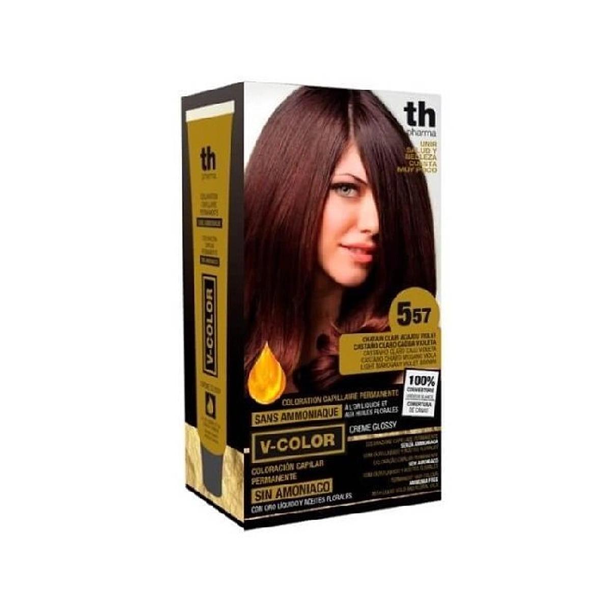 Th-Pharma Th-Vitalia Color N° 5.57 Chatain Claire Acajou Violet