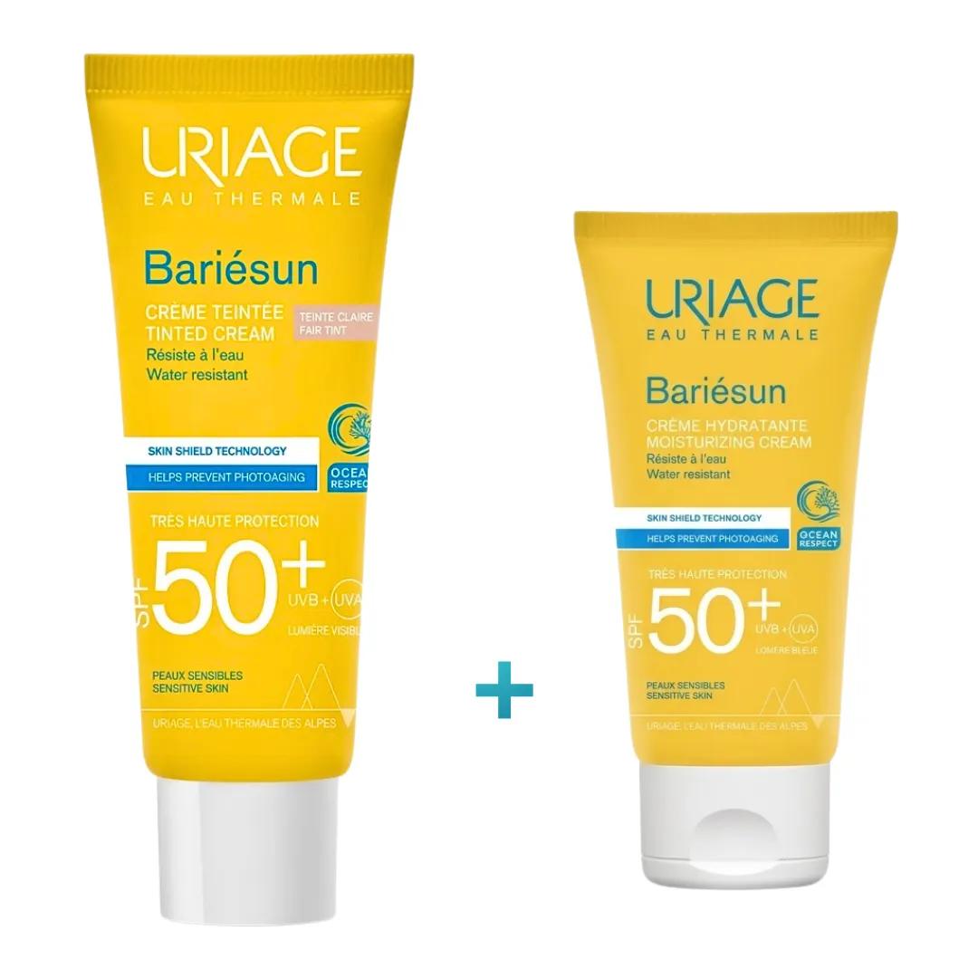 Uriage Bariesun Ecran Teinte Claire 50ml+Bariesun Ecran Spf50+ 50ml