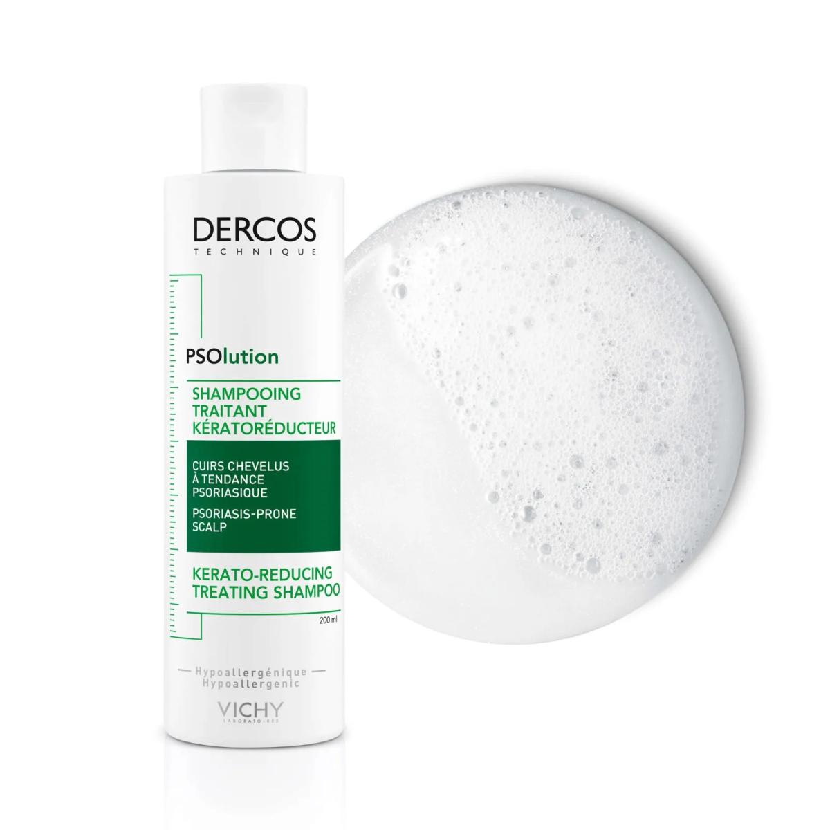 Vichy DERCOS TECHNIQUE | SHAMPOOING PSOLUTION Pour les cuirs chevelus à tendance psoriasique | 200ml