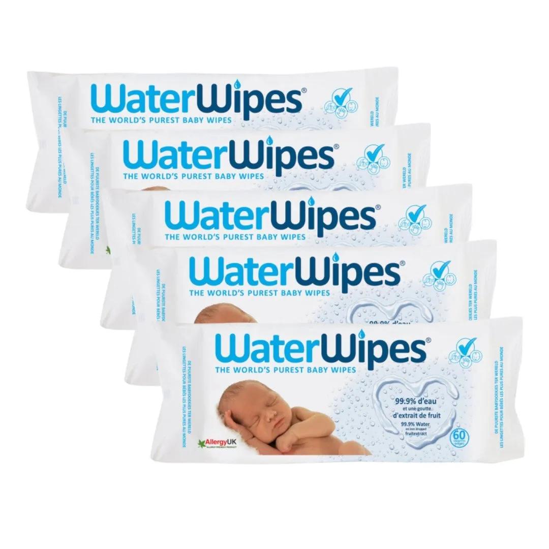 WATERWIPES Lingettes Bebe Pack 5 Unités