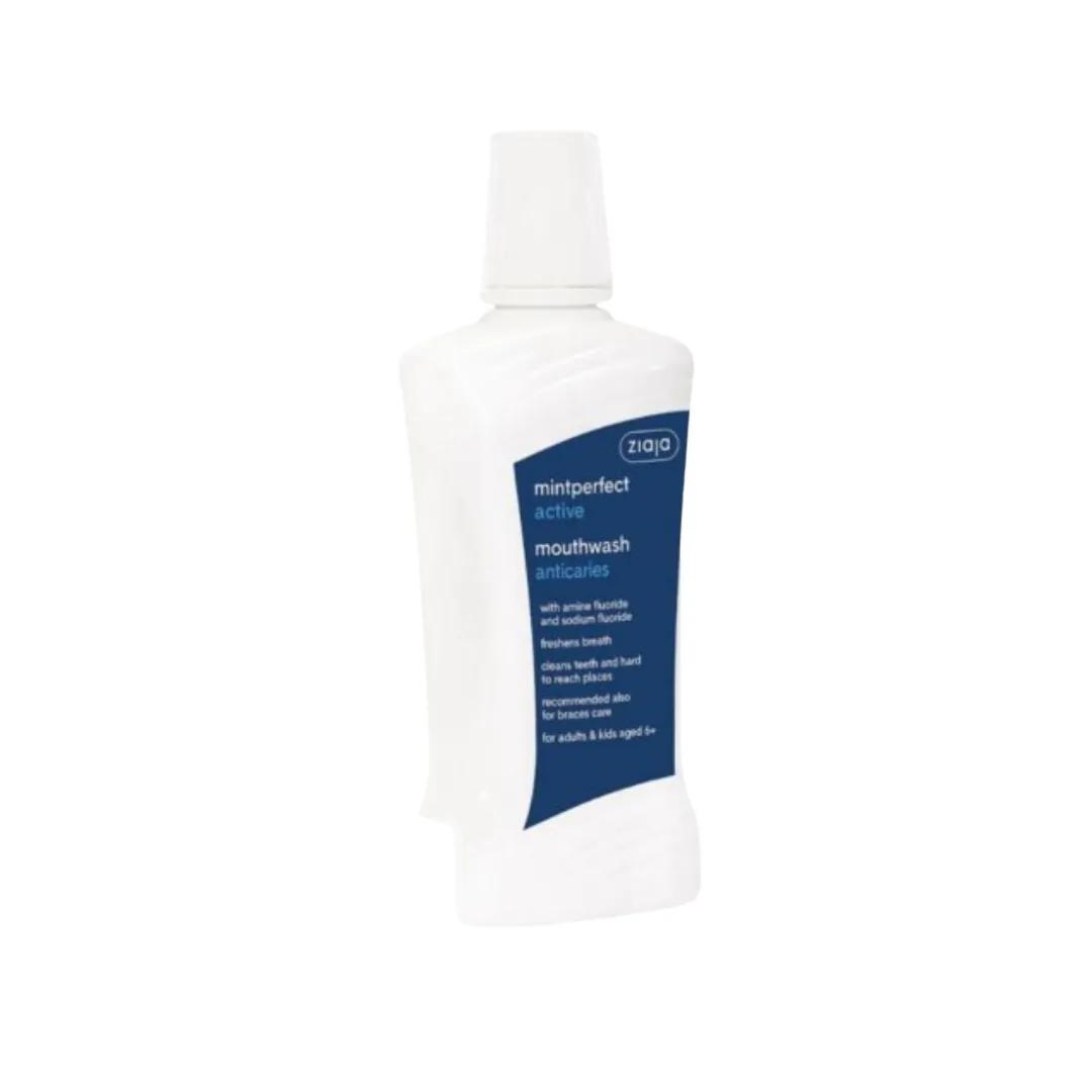 ZIAJA Mintperfect Bain de Bouche Active anti-caries Blancheur 500ml