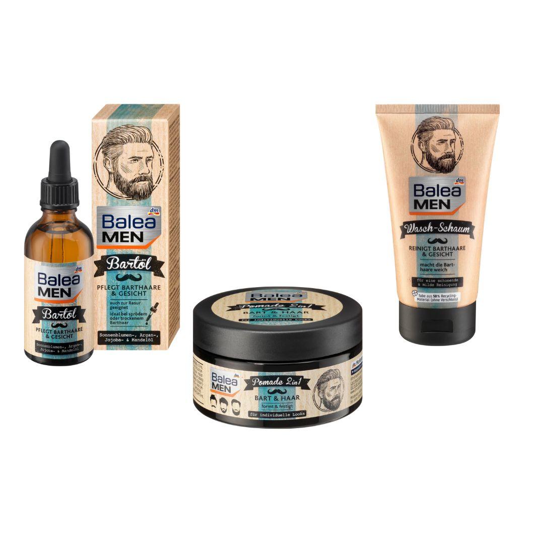 Balea Pack Soin Complet pour Barbe et Cheveux Men