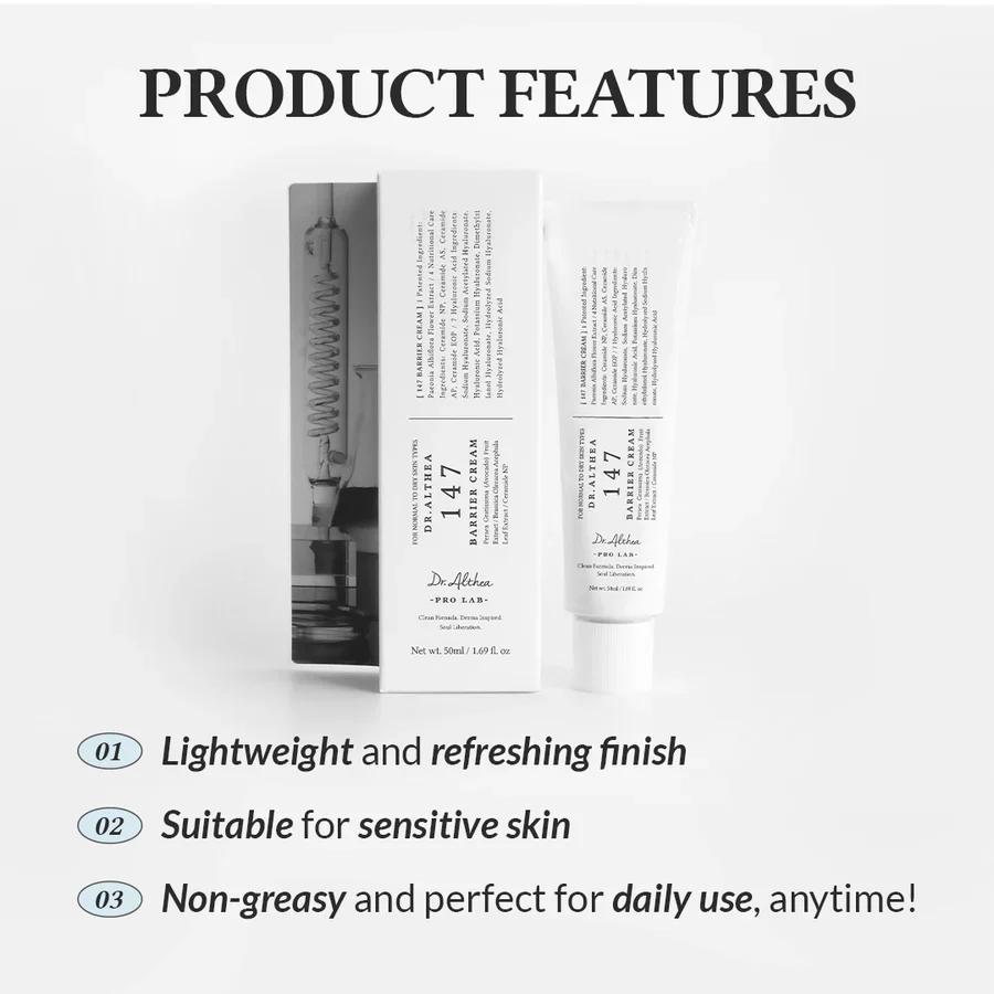Dr. Althea 147 Barrier Cream 50ml, made in Korea