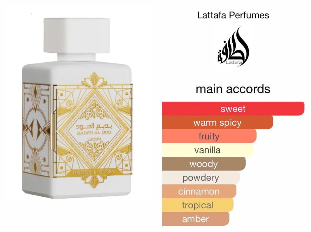 Lattafa Badee AL OUD Honor and Glory Pour Femmes et hommes 100 ml