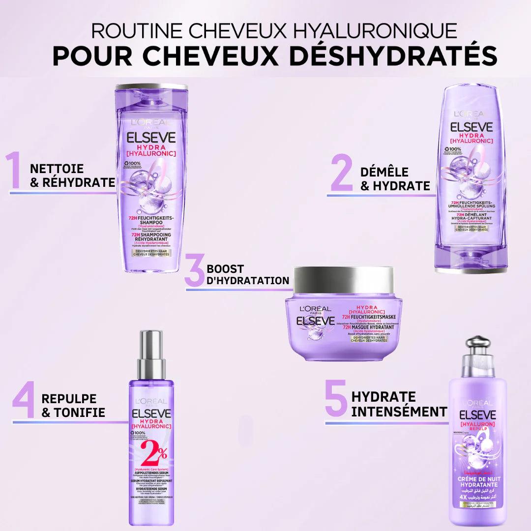 L'Oréal Paris Elseve routine hyaluron repulp : serum + apsh 200ml + shp 200ml