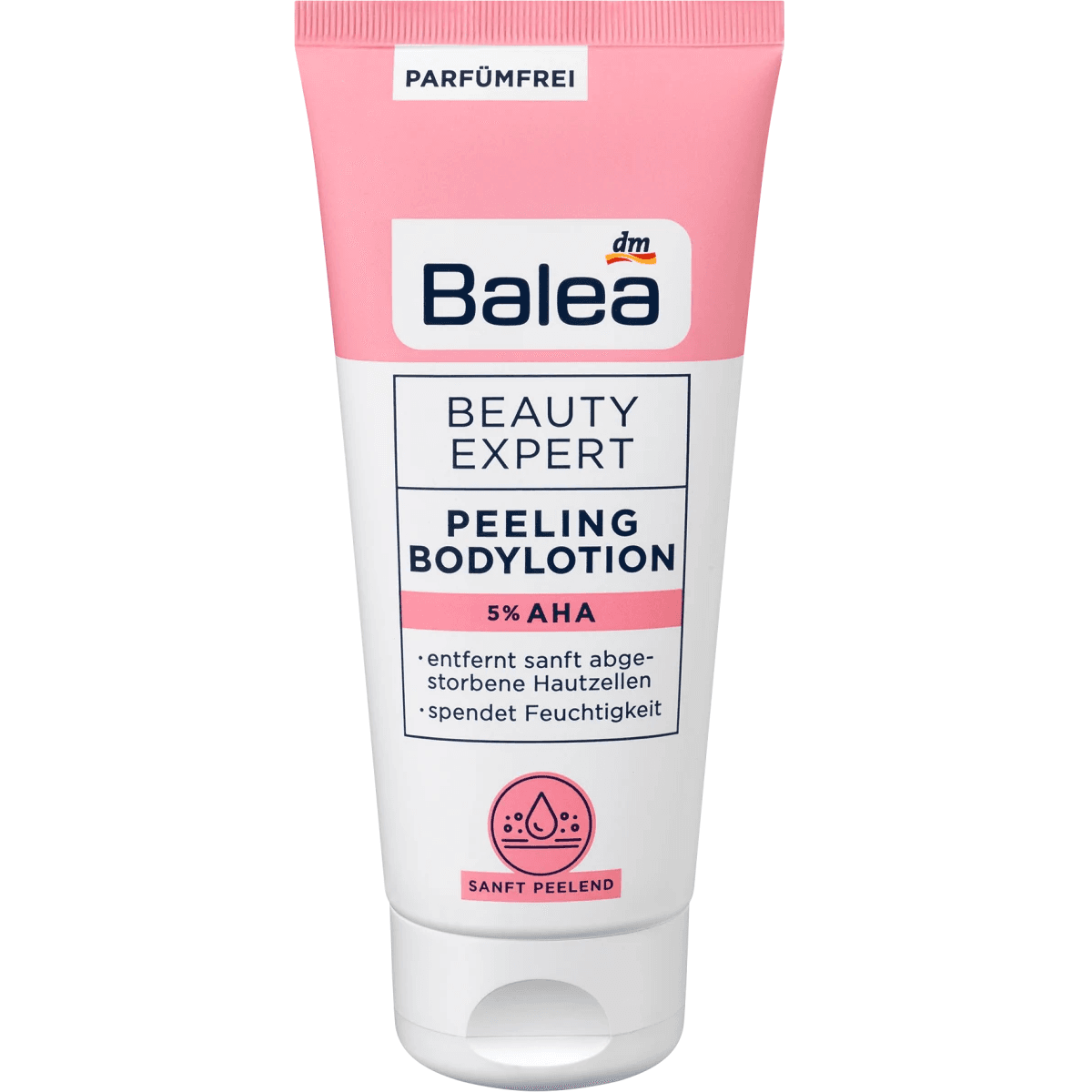 Balea DM Lotion exfoliante pour le corps Beauty Expert 5% AHA, 200 ml
