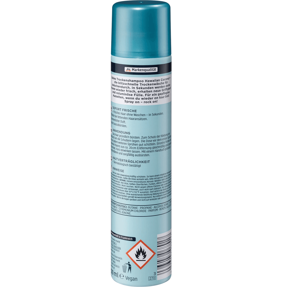 Balea Shampooing sec Hawaïen Coco 200 ml