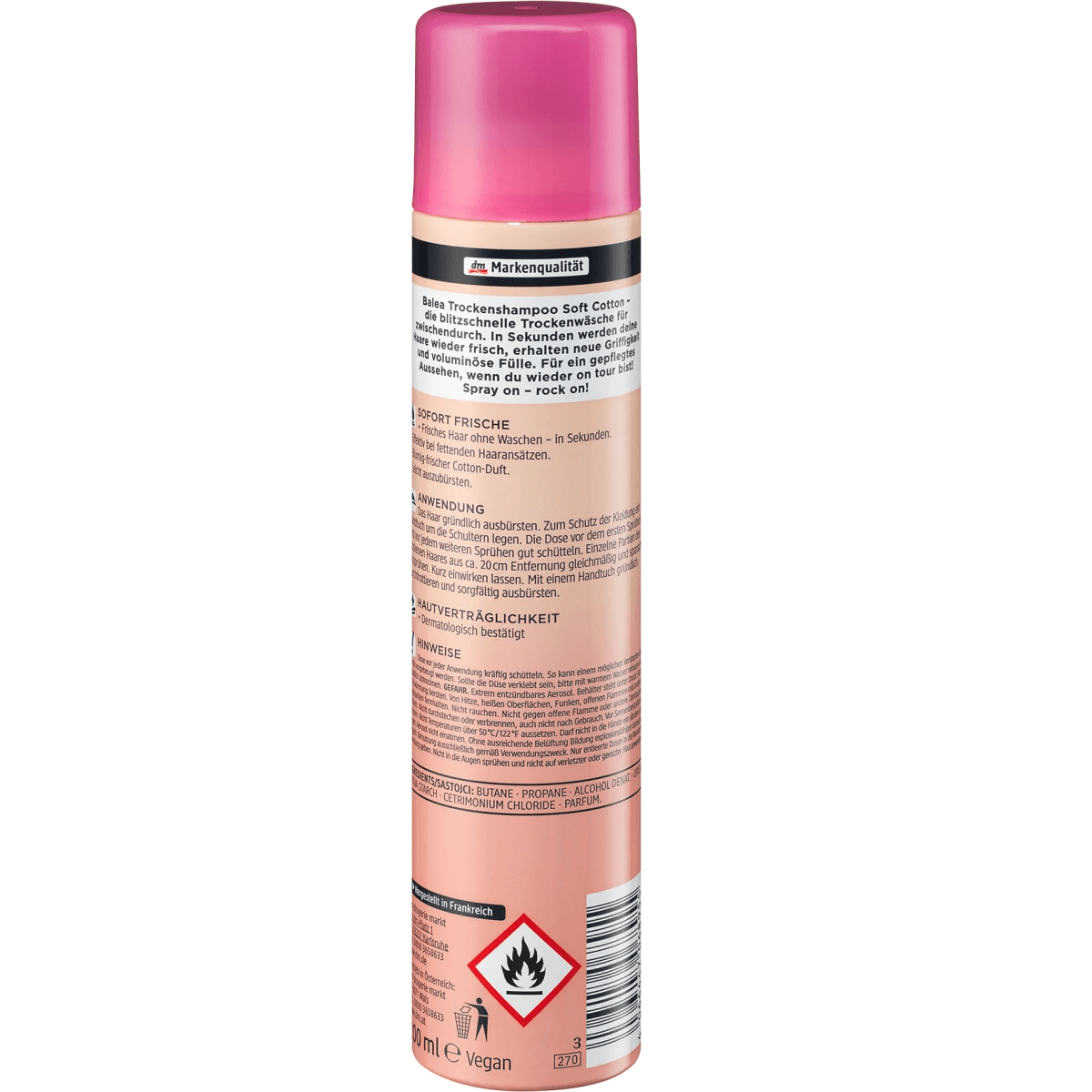 Balea Shampooing sec Soft Cotton