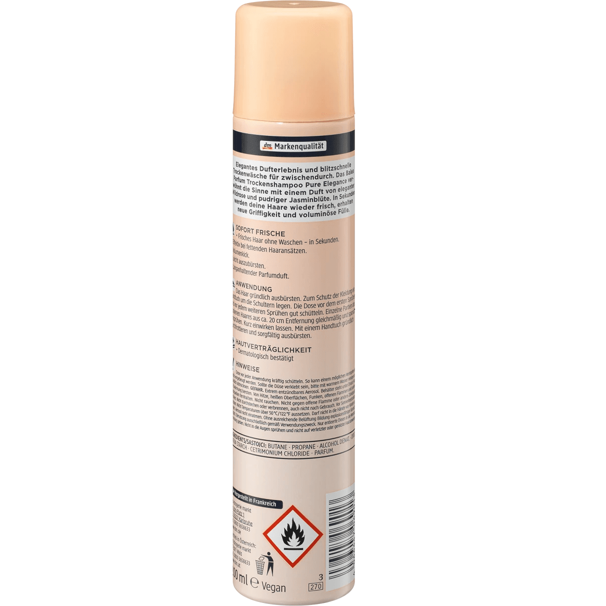 Balea Shampooing sec Parfum Pure Elegance