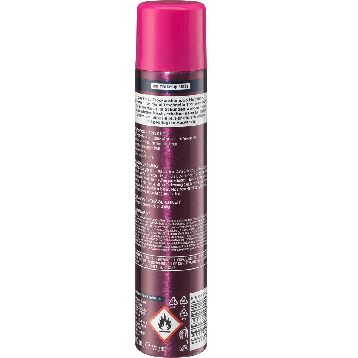 Balea shampooing sec Fleurs du clair de lune