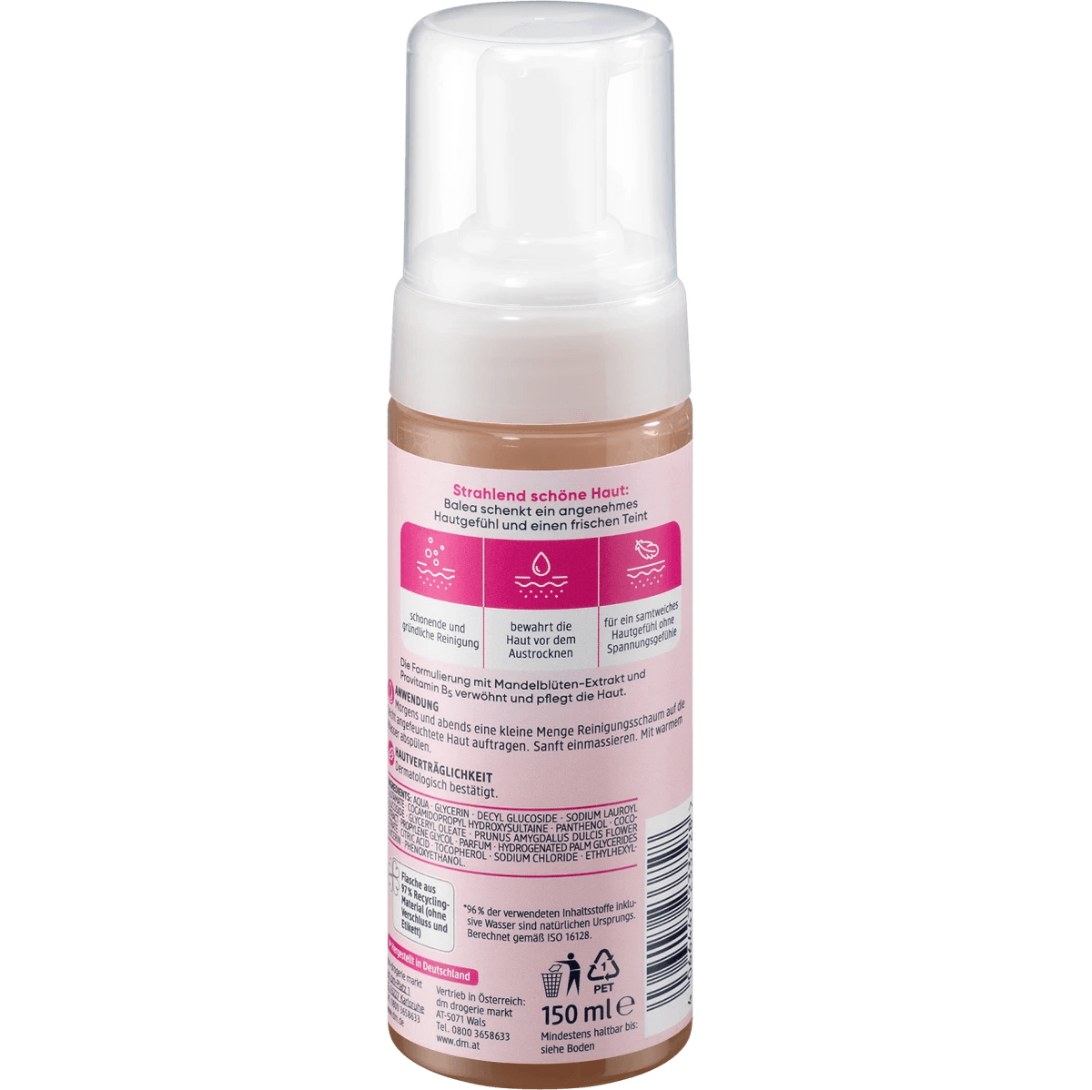 Balea Mousse nettoyante douce, 150 ml
