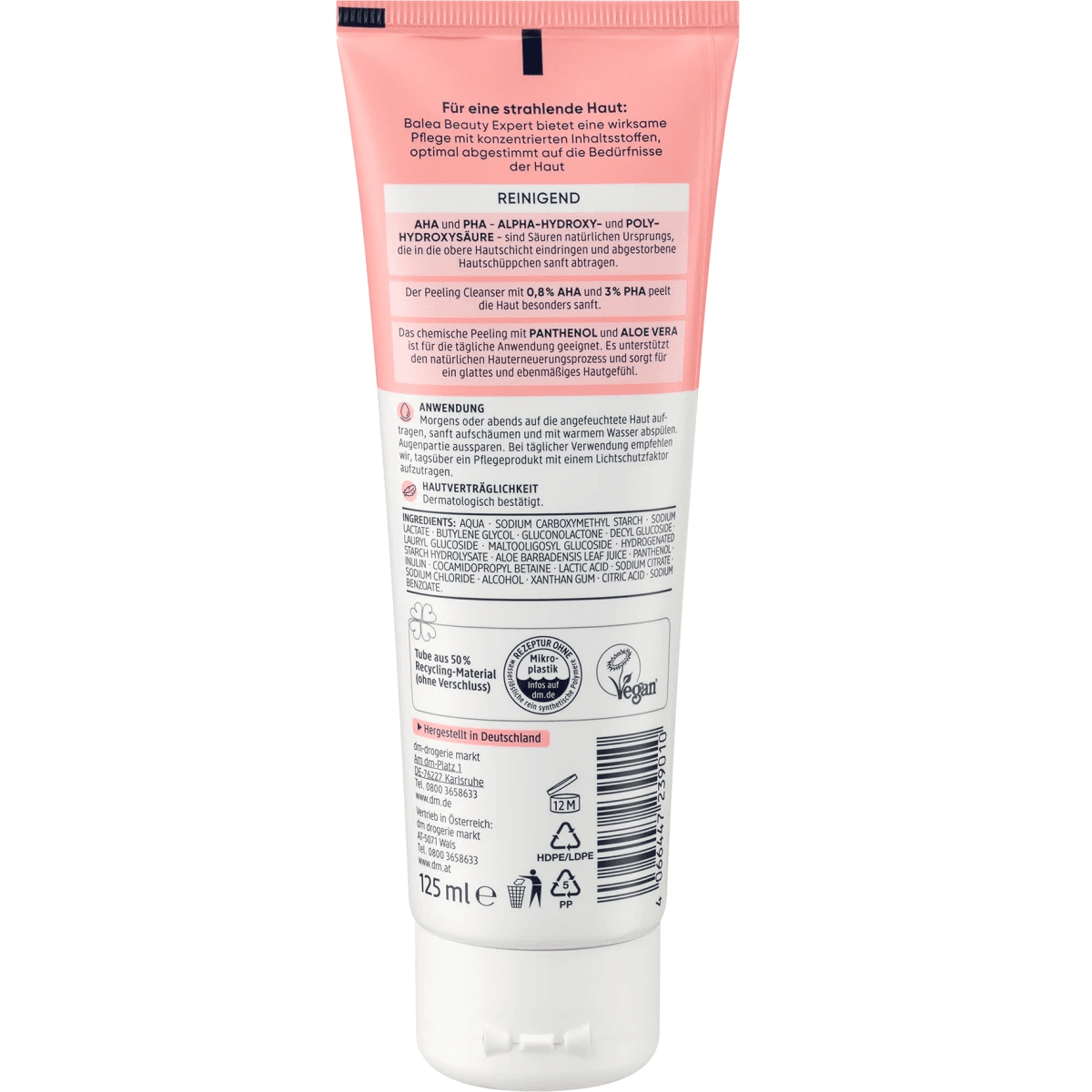Balea Nettoyant exfoliant Beauty Expert, 125 ml