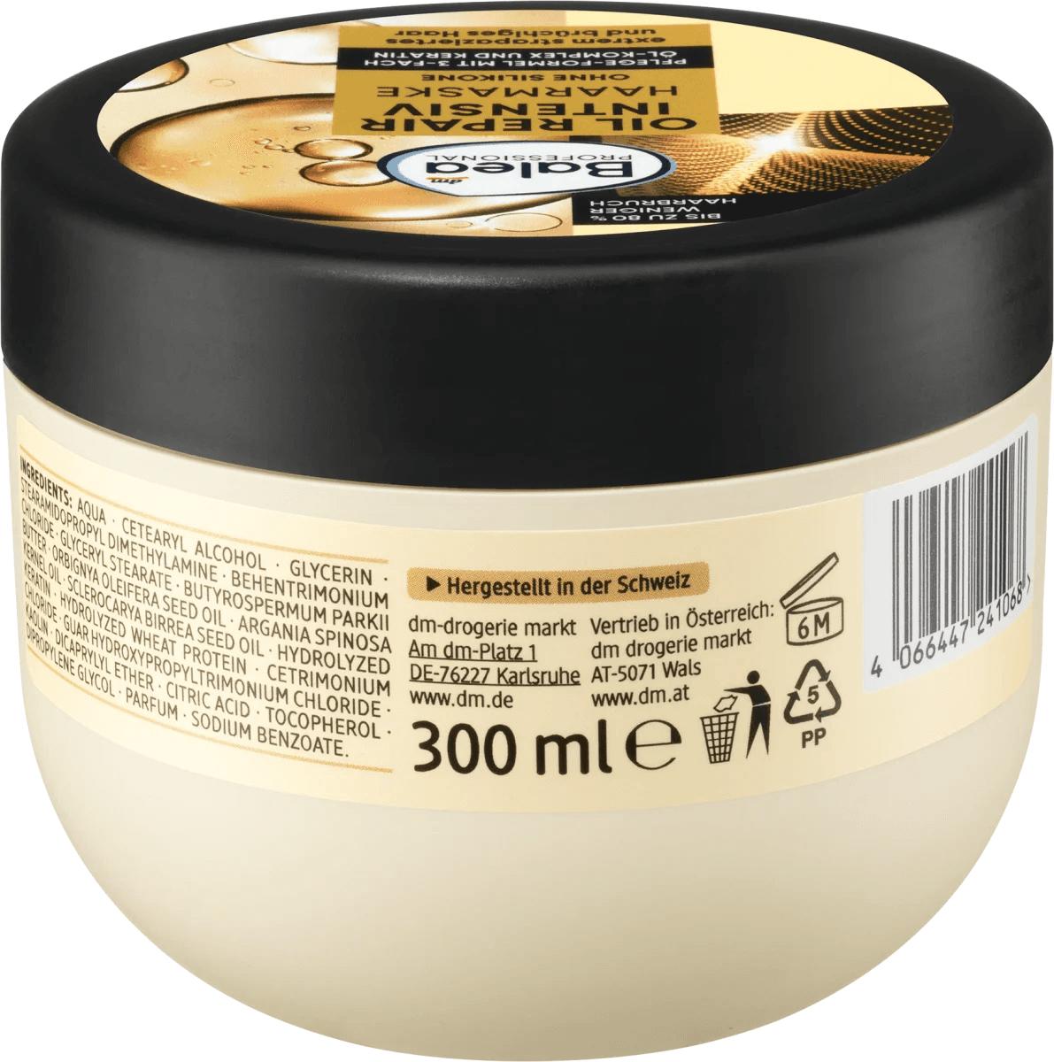 Balea Masque capillaire Oil Repair Intensif, 300 ml