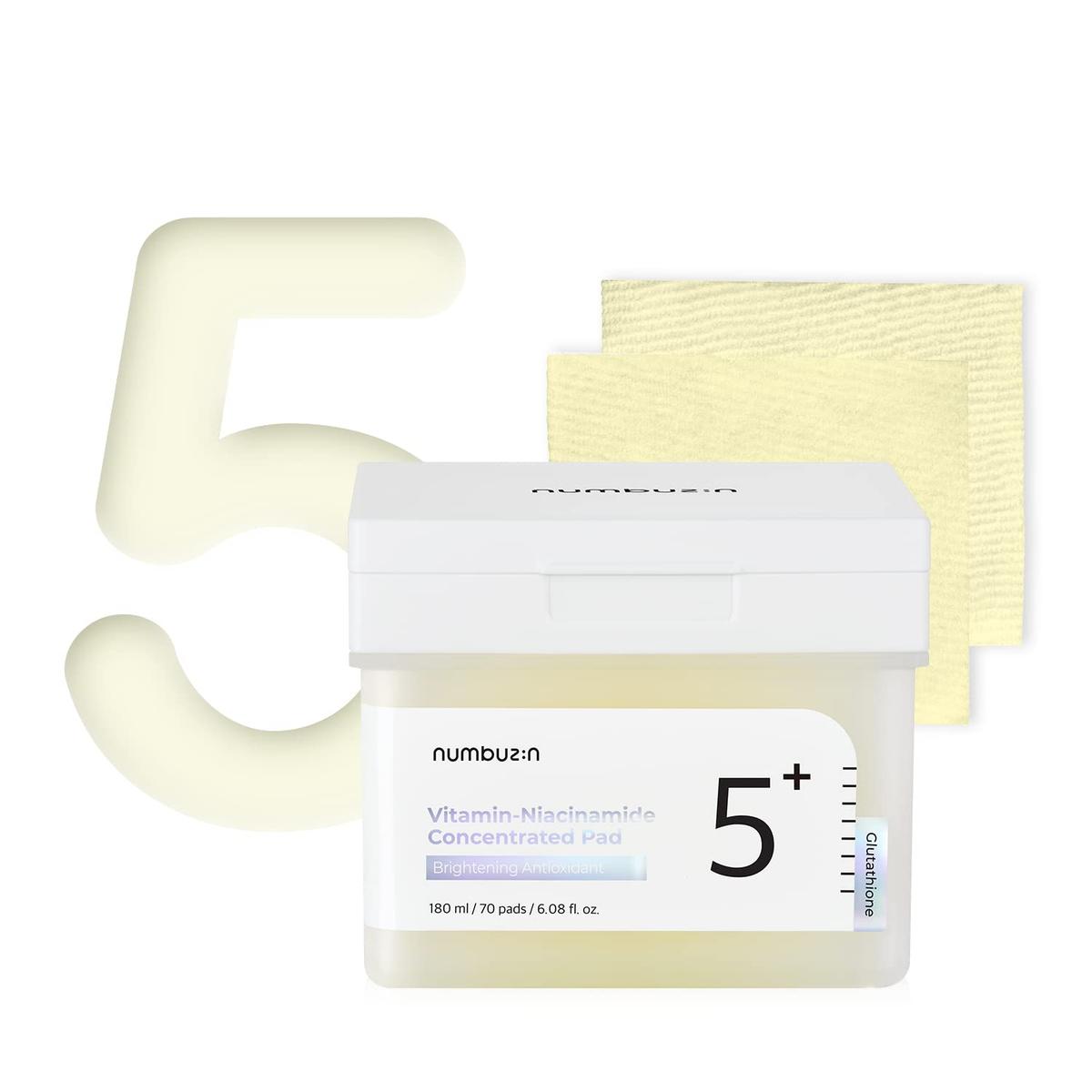 Numbuzin No.5 Vitamin-Niacinamide Concentrated Pad Disques de coton concentrés