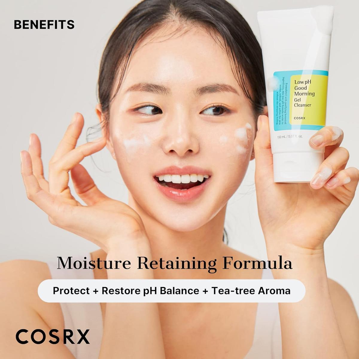 COSRX Low pH Good Morning Gel Cleanser Gentle Daily Cleanser for Sensitive Skin 150ml