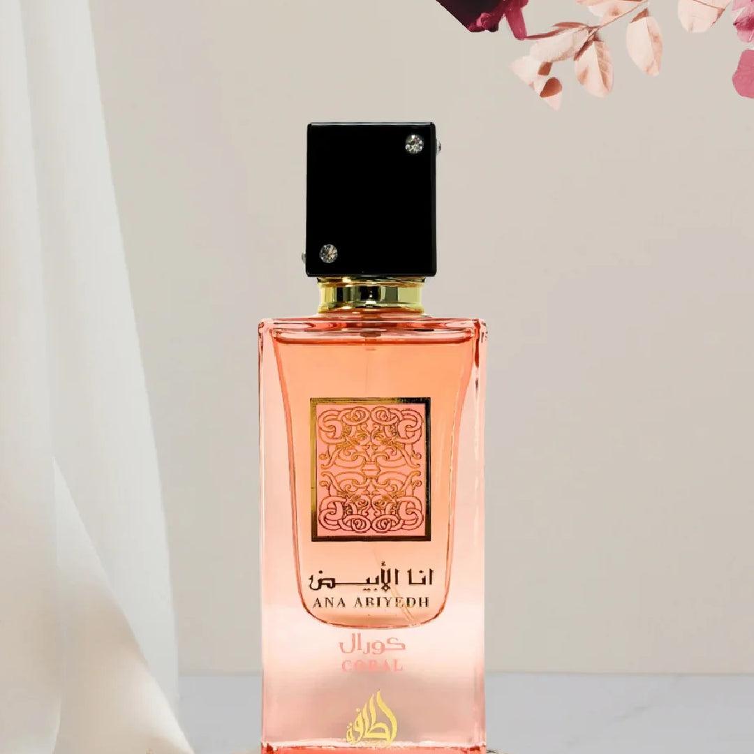 Lattafa ANA Abiyedh Coral Eau de Parfum Pour Femme 60ml