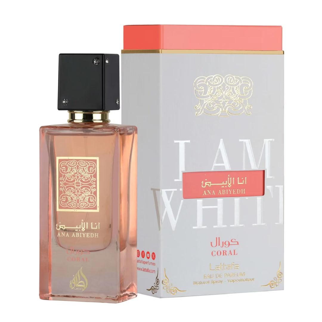 Lattafa ANA Abiyedh Coral Eau de Parfum Pour Femme 60ml