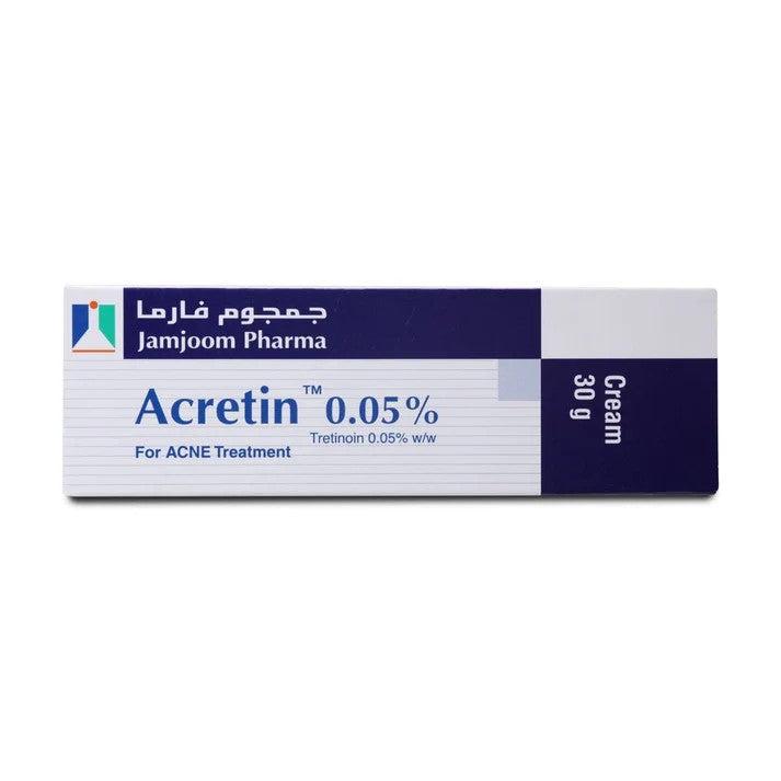 Acretin 0.05% Cream for Acné (Tretinoin) 30g