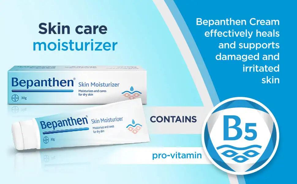Bepanthen Crème hydratante soin de la peau et du visage 30 grammes