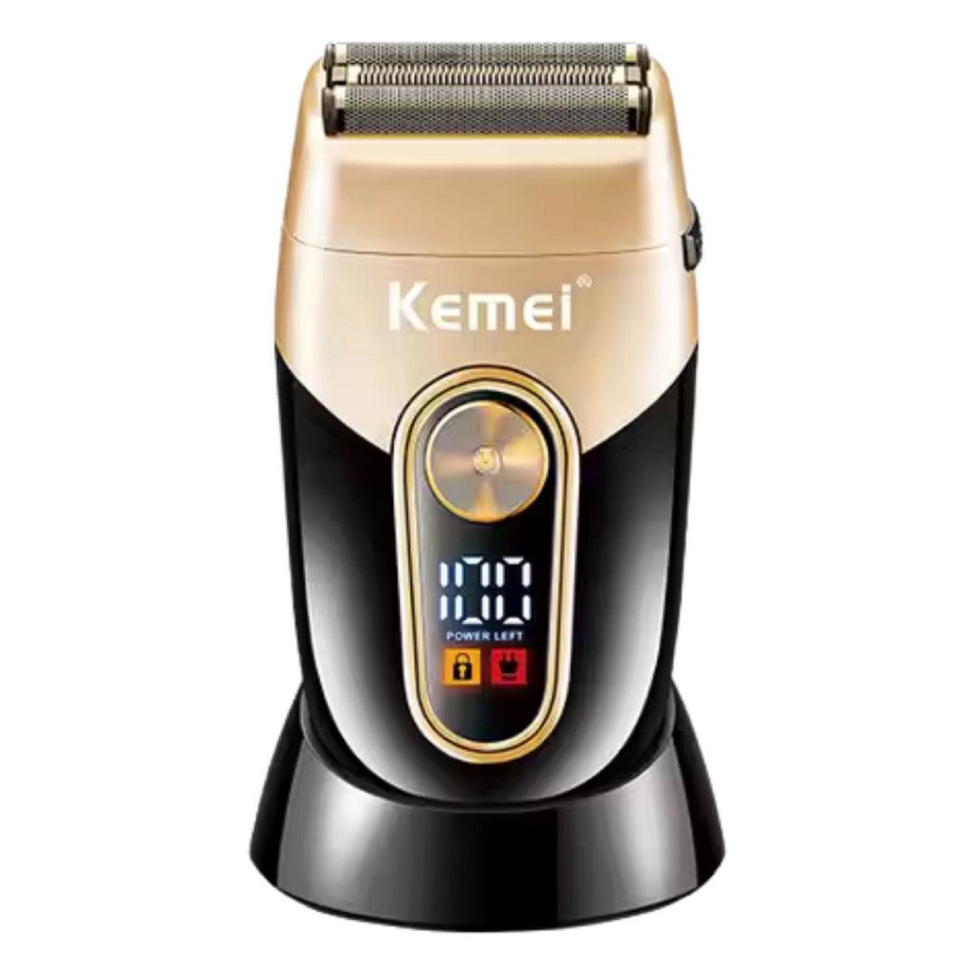 Kemei KM-3209 Rasoir à barbe rechargeable, électrique pour hommes