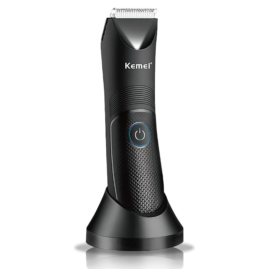Kemei KM-1838 Tondeuse électrique multifonction Sans Fil lavable pour l'aine et le corps pour hommes et femmes
