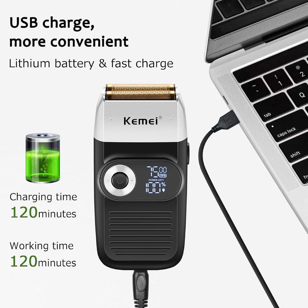 Kemei KM-2026 Rasoir électrique professionnel pour hommes