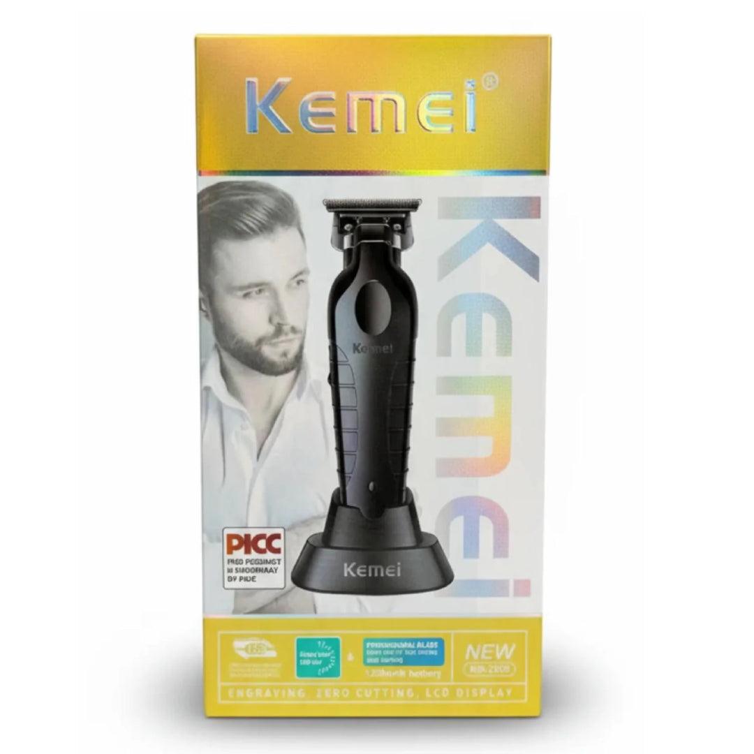 Kemei KM-2299 Desvelladora Tondeuse Sans Fil Avec Base Noir