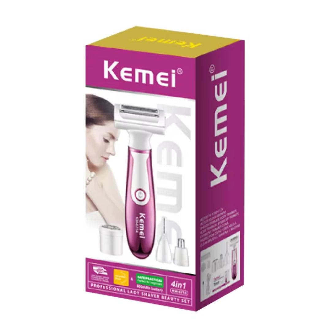 Kemei KM-6714 Épilateur Rasoir Électrique Épilation Corporelle USB