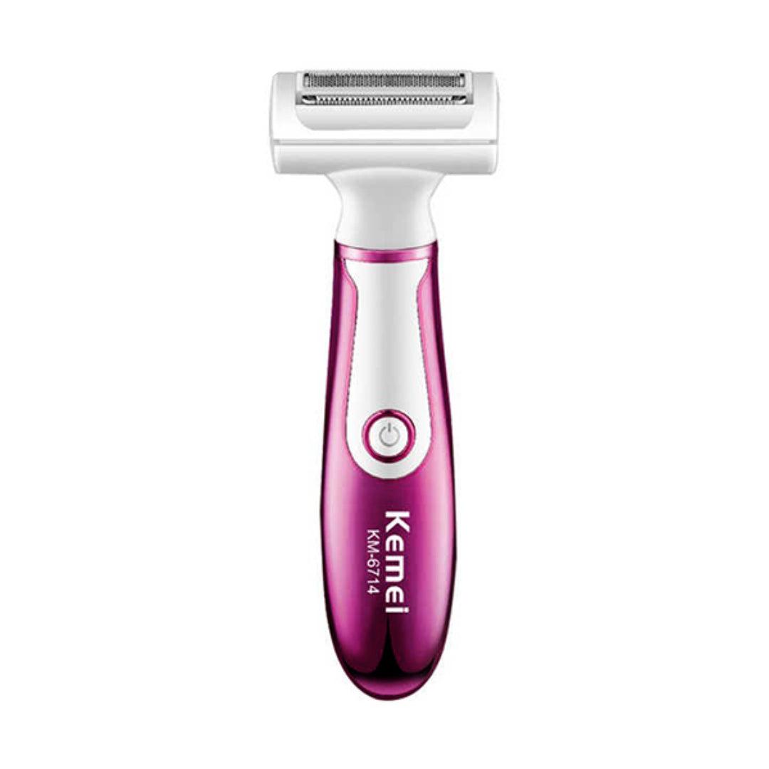 Kemei KM-6714 Épilateur Rasoir Électrique Épilation Corporelle USB