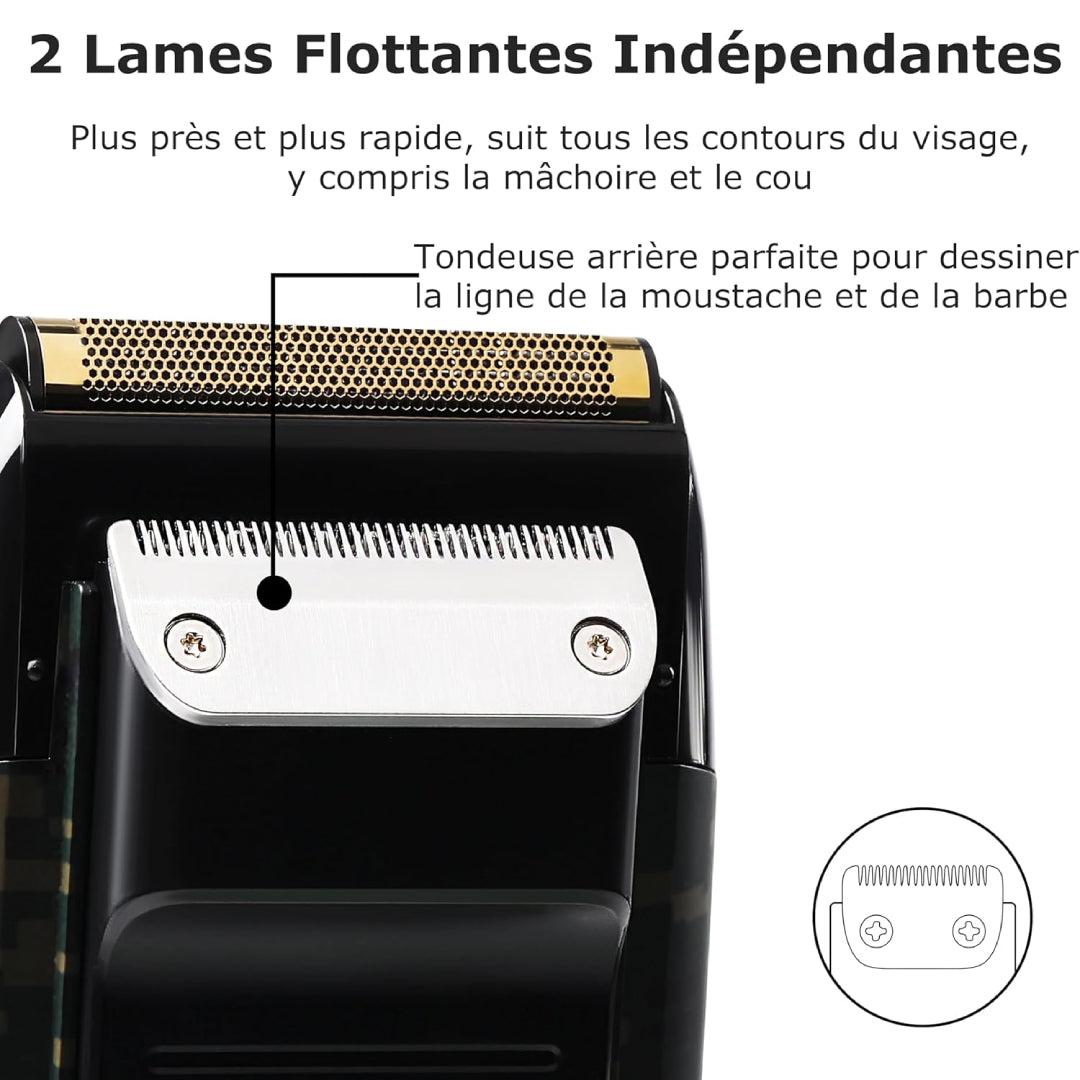 Kemei KM-2027 Tondeuse Rasoir électrique rechargeable des hommes, Coupe-barbe