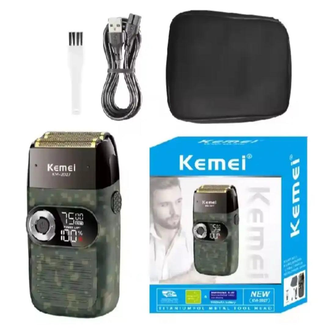 Kemei KM-2027 Tondeuse Rasoir électrique rechargeable des hommes, Coupe-barbe