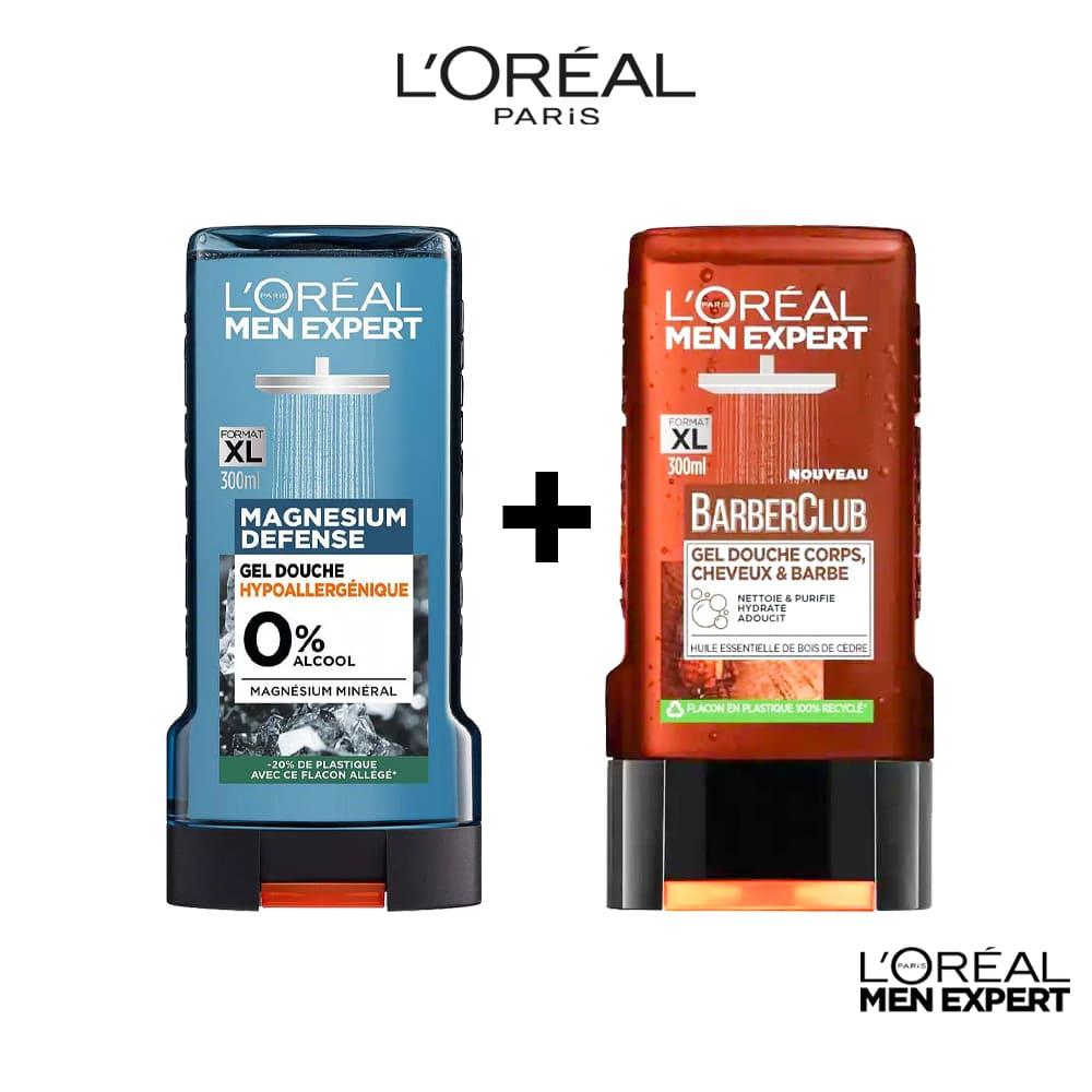 L'Oréal Paris Men Expert Gel Douche Crème Magnesium + Barber Club Gel 300 ML