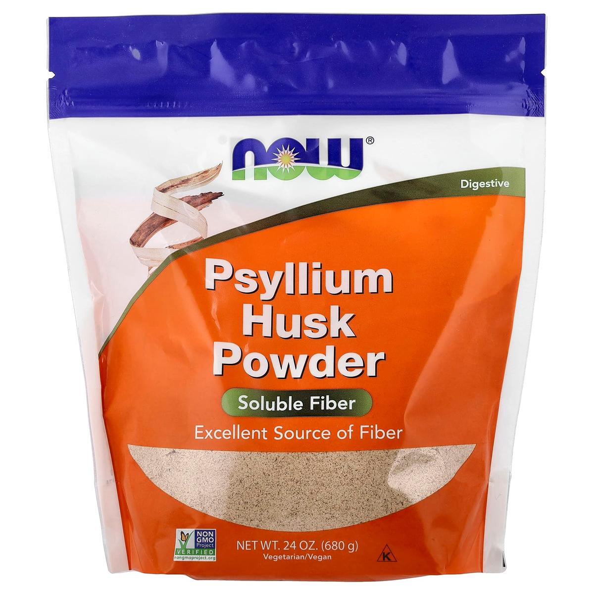 Now Foods , Poudre de coques de psyllium, 680 g