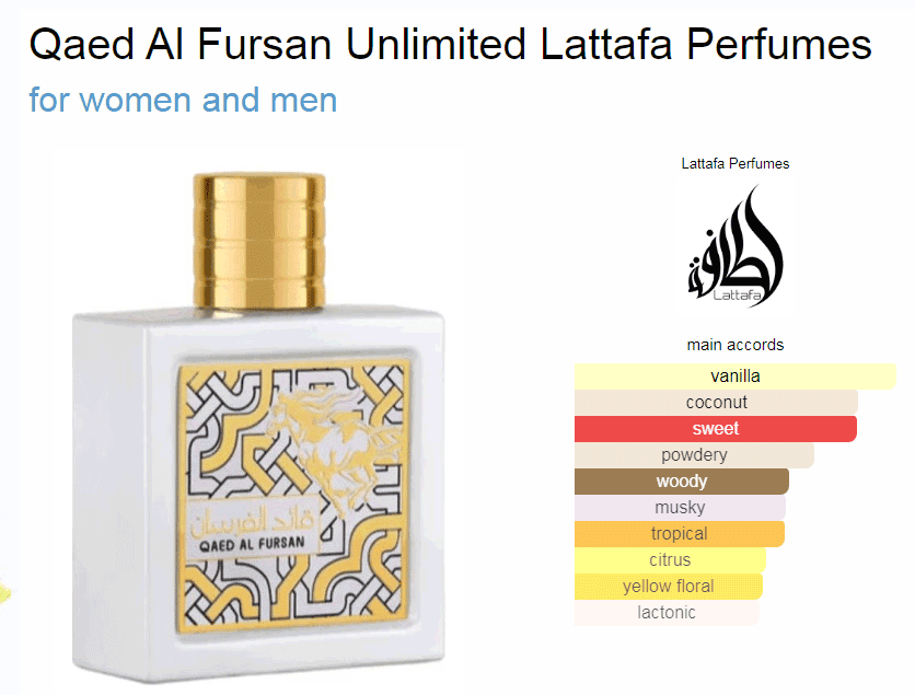 Lattafa Qaed AL Fursan Eau de Parfum Blanc 90ml