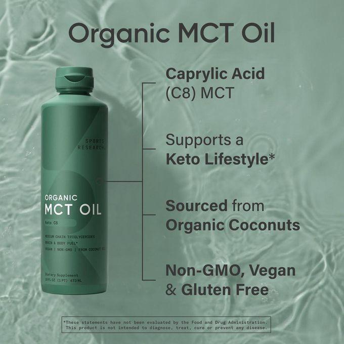 Sports Research Huile MCT Bio 473 ml