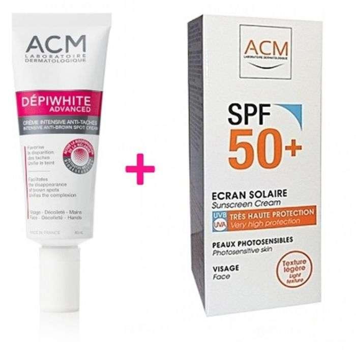 Acm Dépiwhite Advanced Crème intensive anti-taches + Ecran Solaire Offert