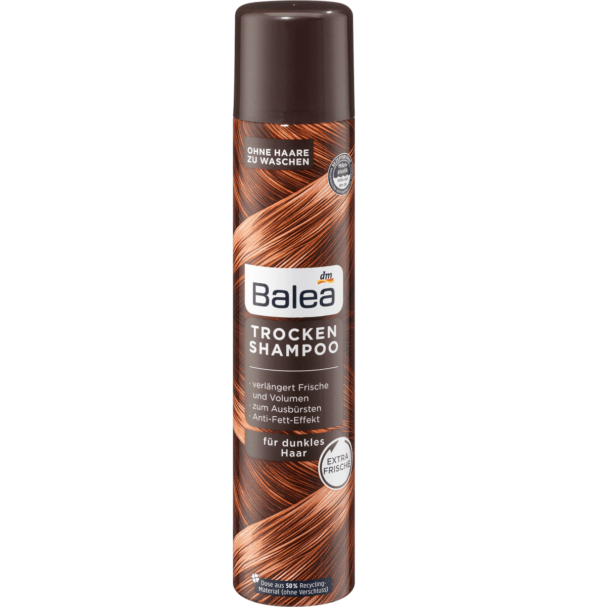 Balea Shampooing sec pour cheveux foncés