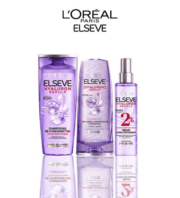 L'Oréal Paris Elseve routine hyaluron repulp : serum + apsh 200ml + shp 200ml