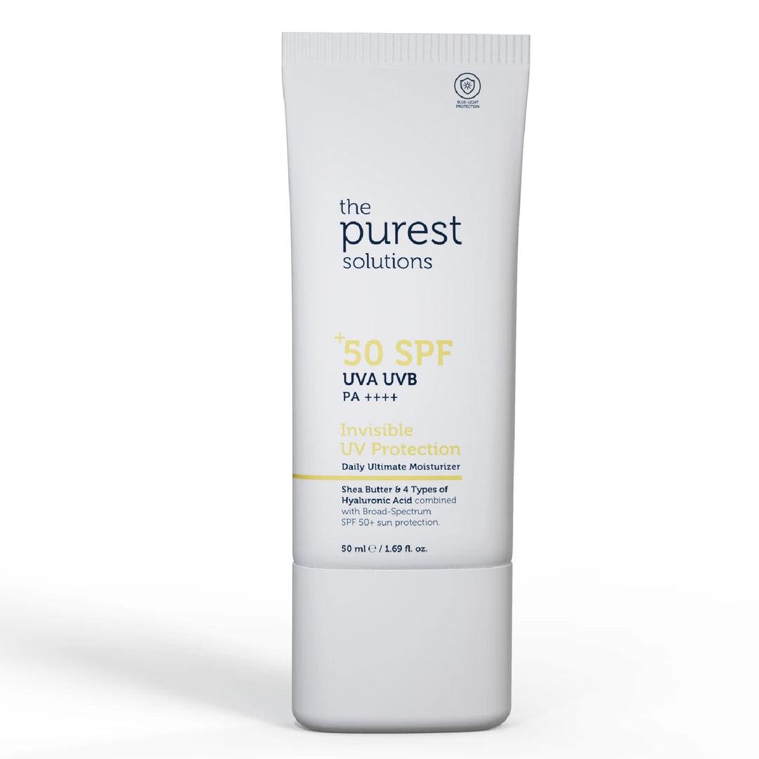 The Purest Solutions Invisible UV Protection Daily Intensive Moisturizer Spf 50+