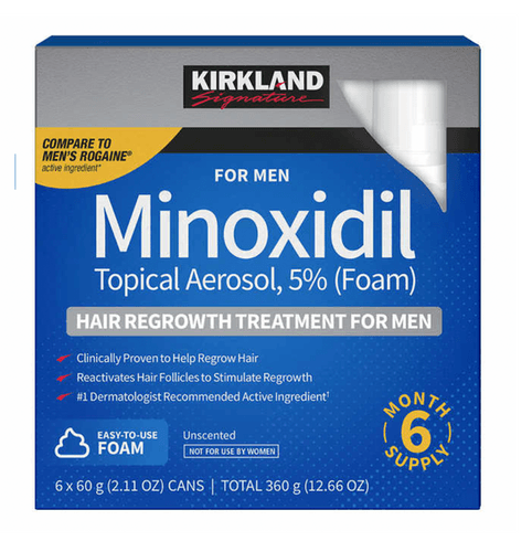 Kirkland Minoxidil 5% Homme Mousse 6 Mois