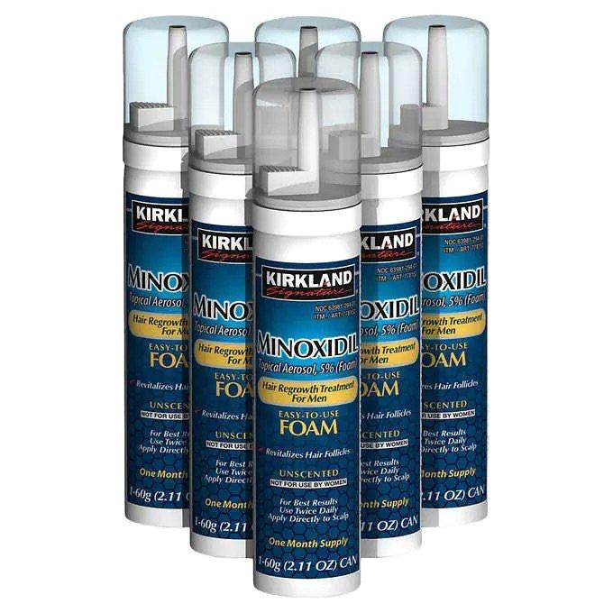 Kirkland Minoxidil 5% Homme Mousse 6 Mois