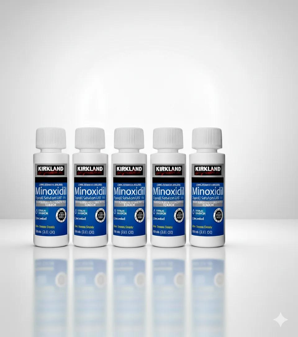 Kirkland Minoxidil 5% Signature 5 Bouteilles de 60ml 5 mois