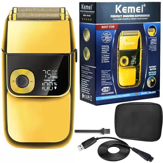 Kemei KM-2028 Rasoir Électrique avec Double Tête et Écran LCD