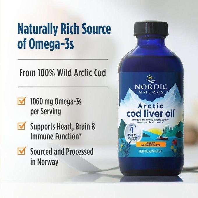 Nordic Naturals Huile de foie de morue arctique,237 ml