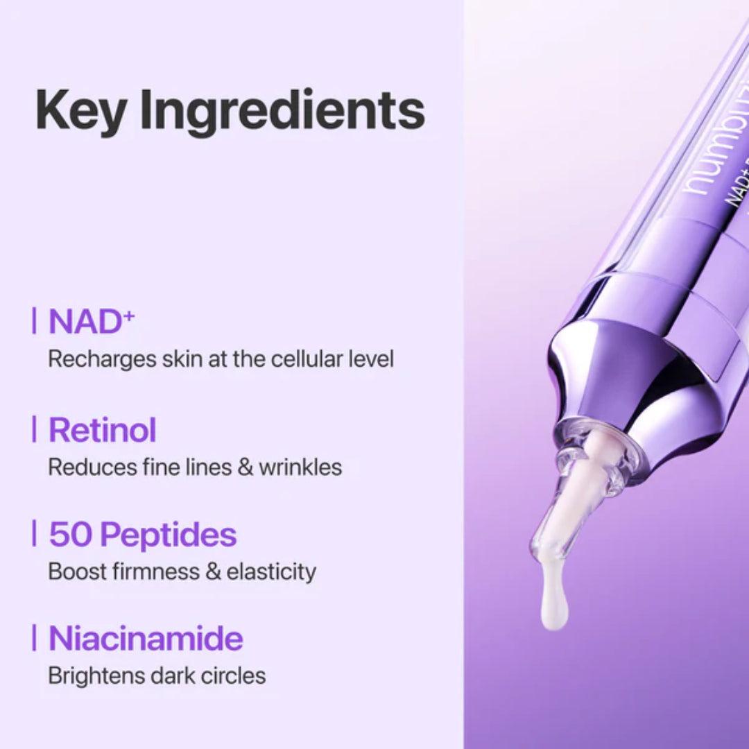 Numbuzin No.9 NAD+ Retinol Volumetox Eye Cream