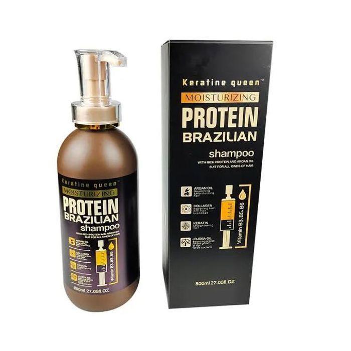 Keratine Queen ensemble protein brazilian, shampoing et après-shampoing professionnels