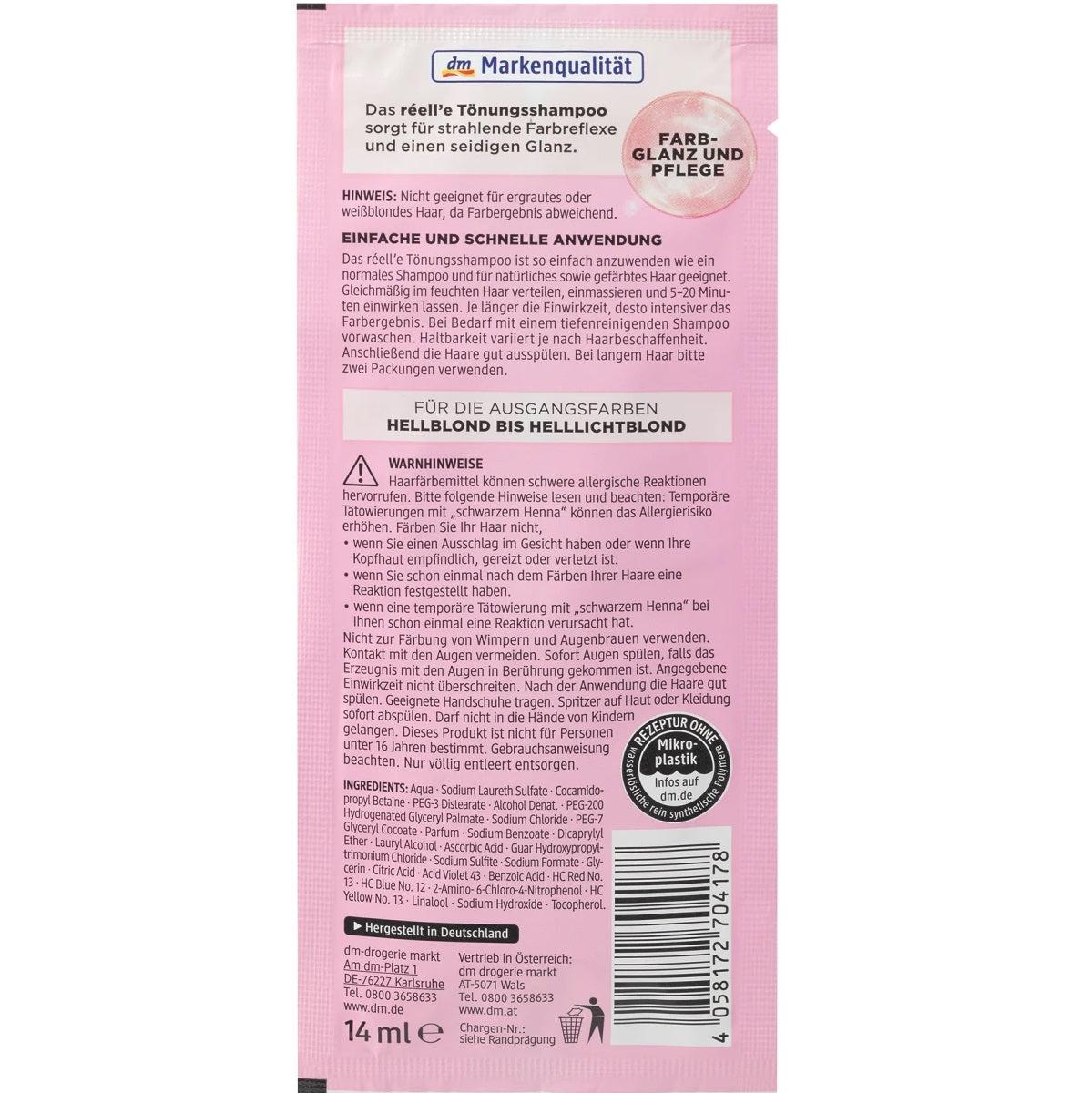 Réell'e Shampooing colorant 8.7 blond caramel
